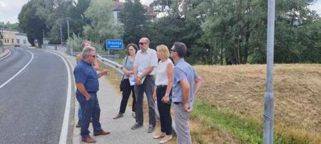 Občina - ogled vodovodnih nasipov 2